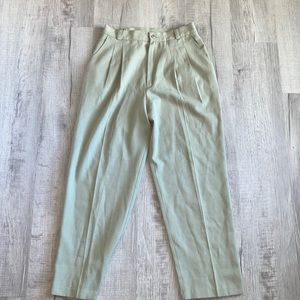 Sage green dress pants (petites)